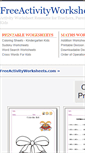Mobile Screenshot of freeactivityworksheets.com